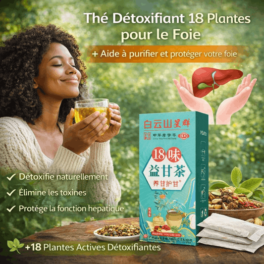 Le Thé Naturel aux 18 Plantes pour le Foie & la Digestion | Saveur Douce & Bien-être Quotidien