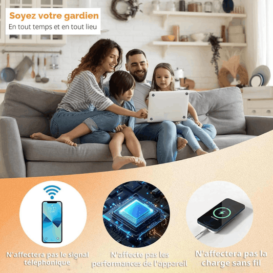 QuantumShield™ — Protection EMF pour appareils électroniques