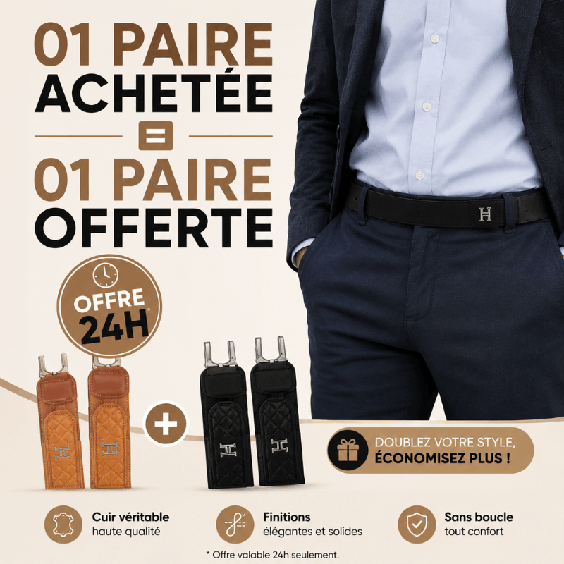 La Ceinture Sans Boucle  Elastique H-Luxe™