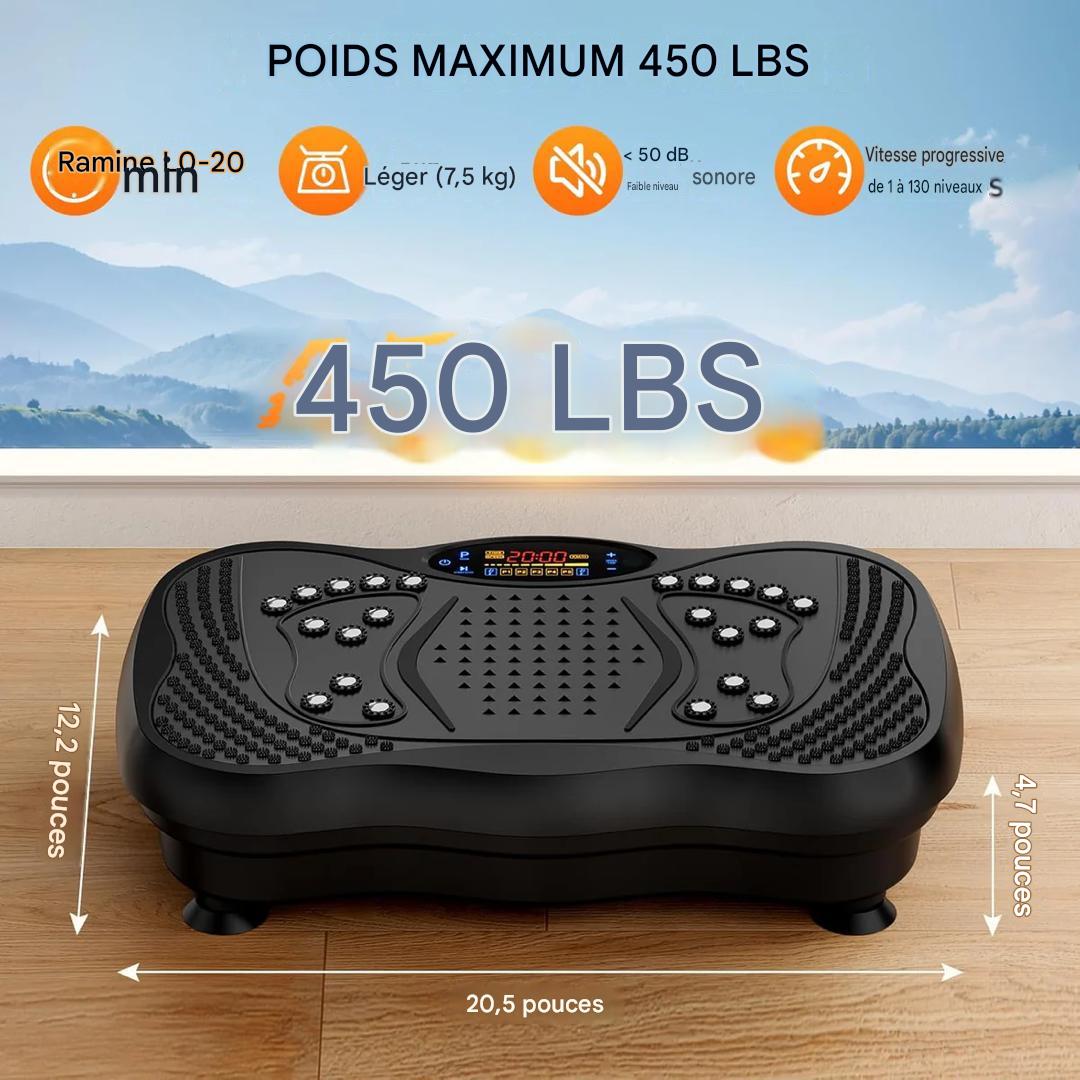🔥 Plateforme Vibrante Fitness – Perds du ventre en 10 min/jour sans salle !