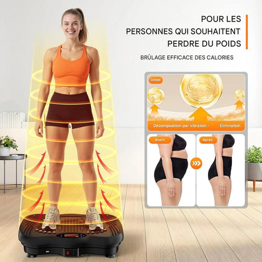 🔥 Plateforme Vibrante Fitness – Perds du ventre en 10 min/jour sans salle !